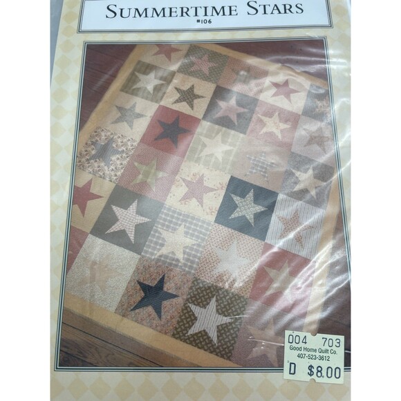 Summertime Stars Fig Tree Quilt Pattern 106 Sewing Crafts - Picture 3 of 3